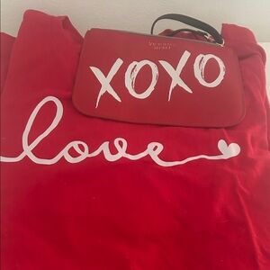 Bundle of 2 items for Maizie! Victoria's Secret XOXO Red Wristlet & t-shirt